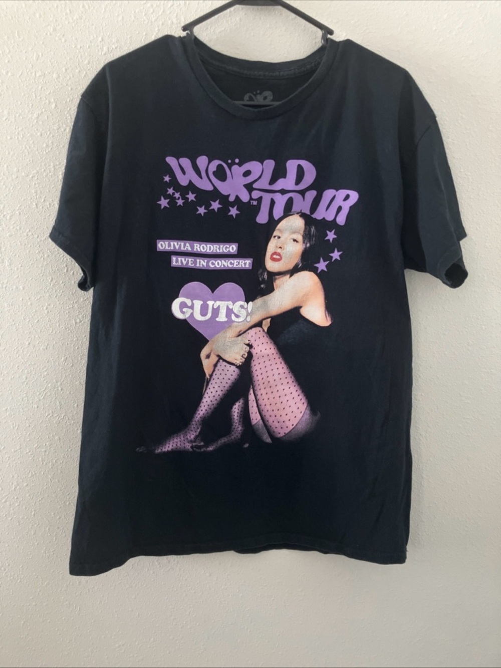 Olivia Rodrigo Black & Purple World Tour Graphic Tee